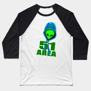 Alien area 51 Baseball T-Shirt